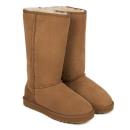 Ladies Tall Classic Sheepskin Boots Chestnut Extra Image 4 Preview